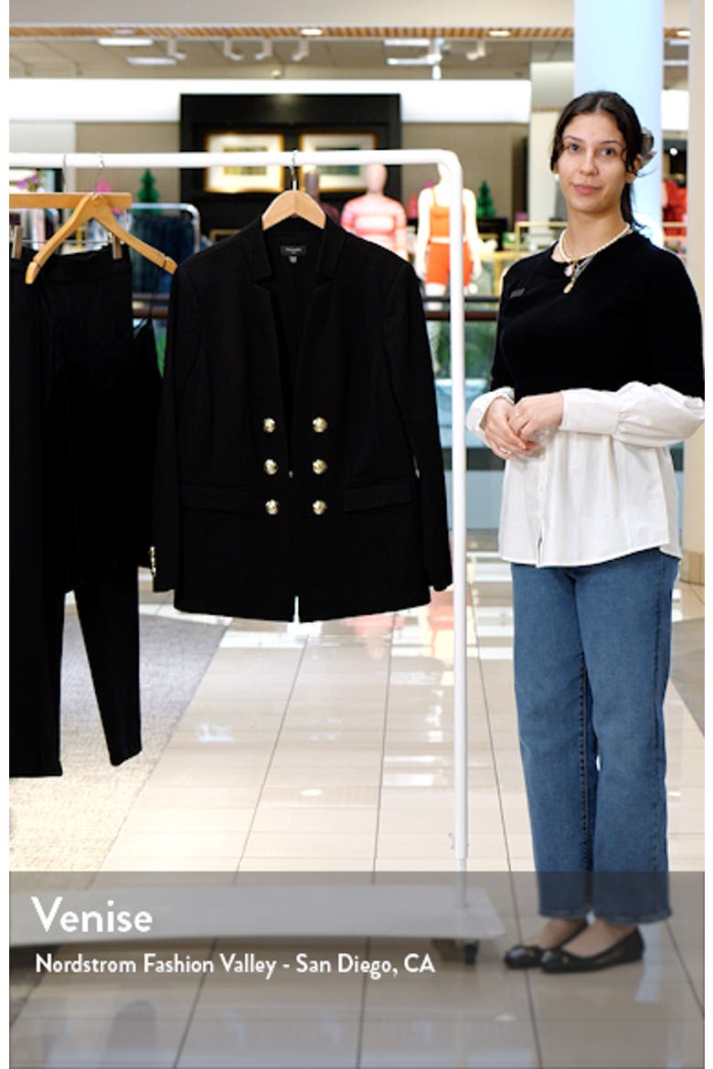 Faux Double Breasted Ponte Blazer video