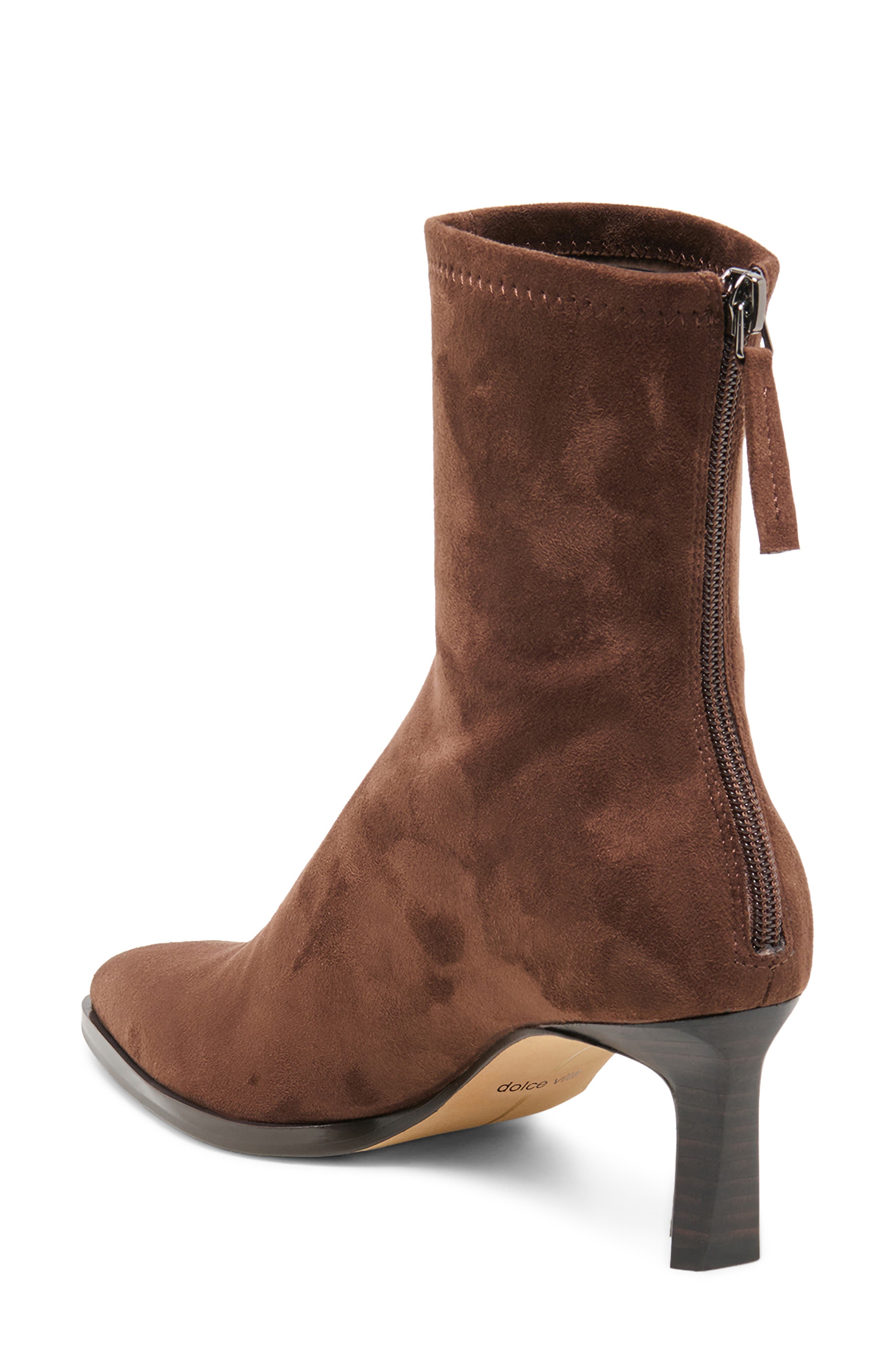 Alicen Bootie, Alternate, color, DARK BROWN STELLA SUEDE