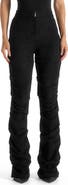 Manière De Voir Caroline Tacked Suede Flared Trousers