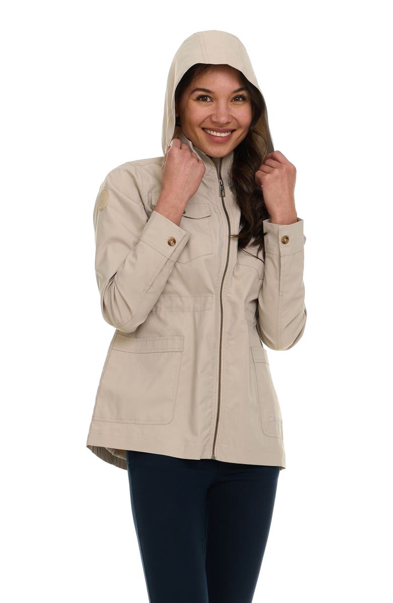CANADA WEATHER GEAR Women's Safari Rain Jacket, Alternate, color, Pumice Stone