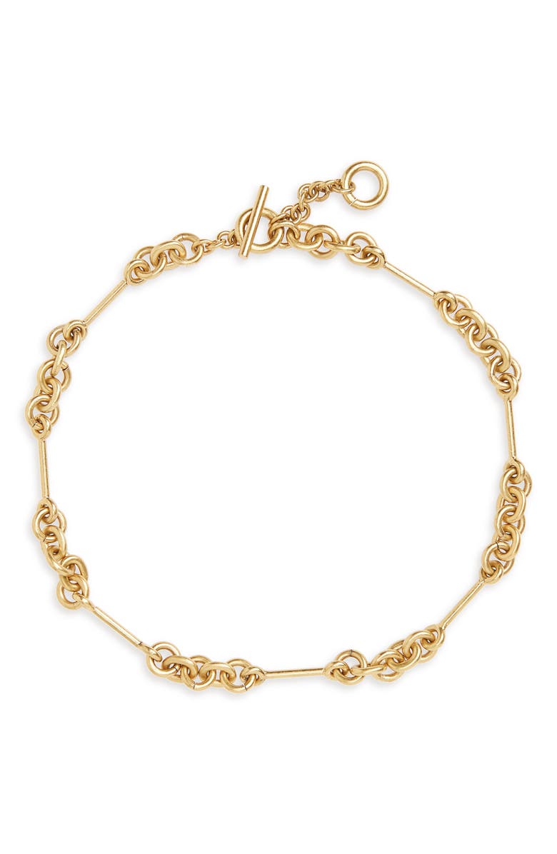 Madewell Circle Link Choker Necklace, Main, color, 