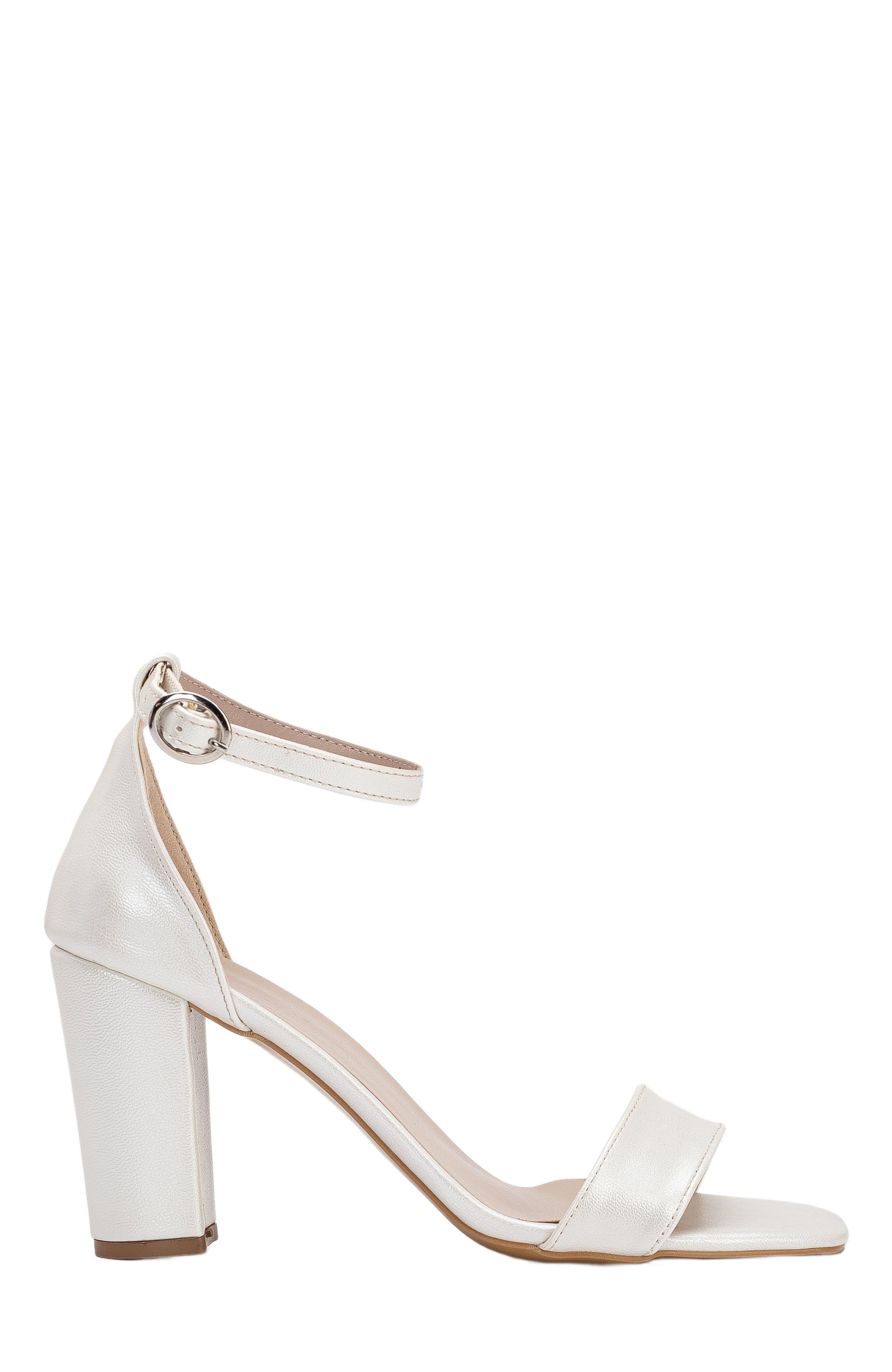Forever & Always Shoes Ariadne High Heels Sandals with Ribbon, Alternate, color, Ivory