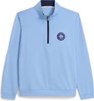 ASHWORTH GOLF French Terry Vintage Patch 1/4 Zip