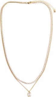 Panacea Layered Crystal Pendant Necklace