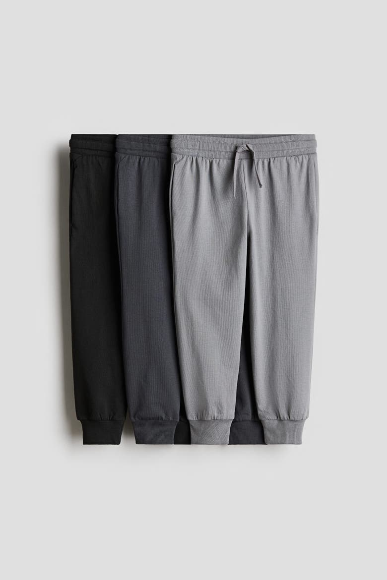 3-pack Joggers, Main, color, Gray/dark gray