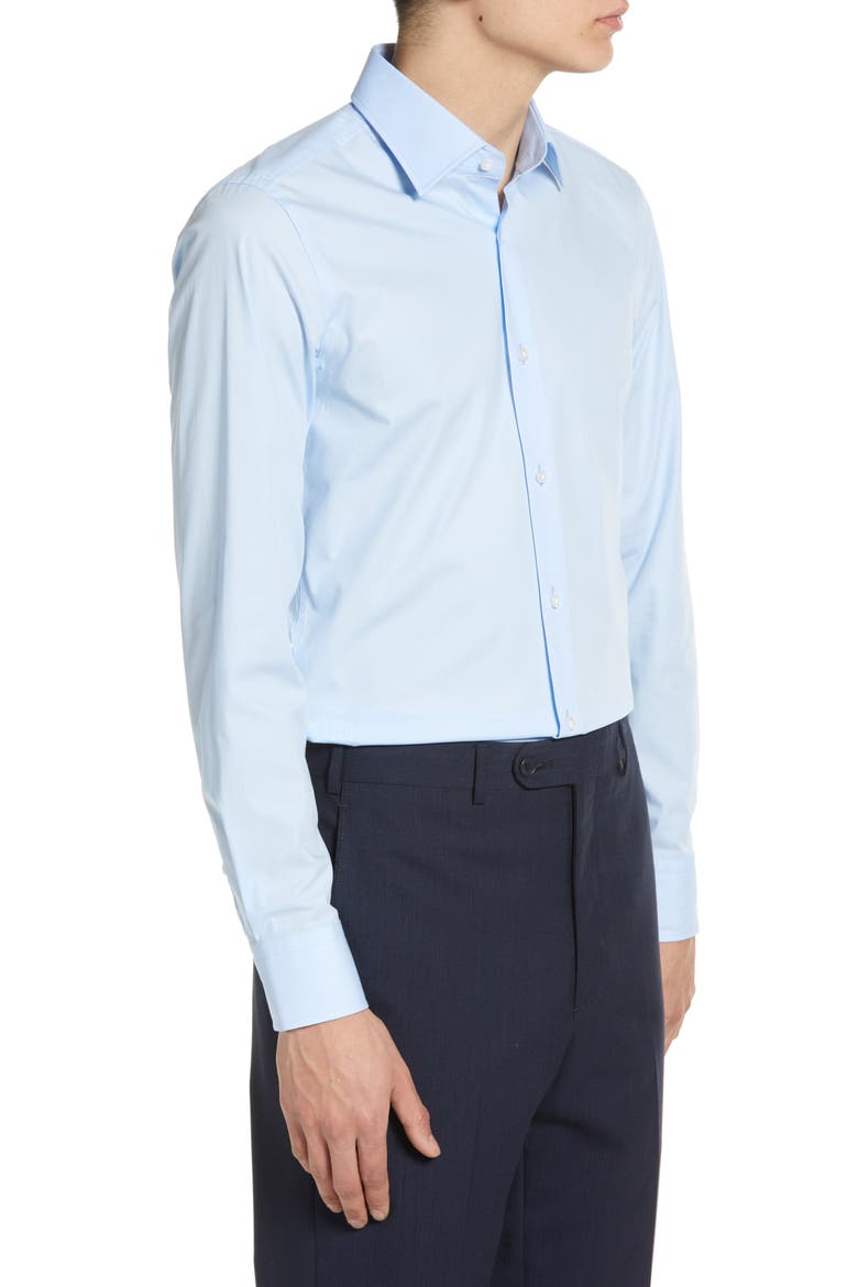 Hank Slim Fit Dress Shirt, Alternate, color, LT PAST/BU