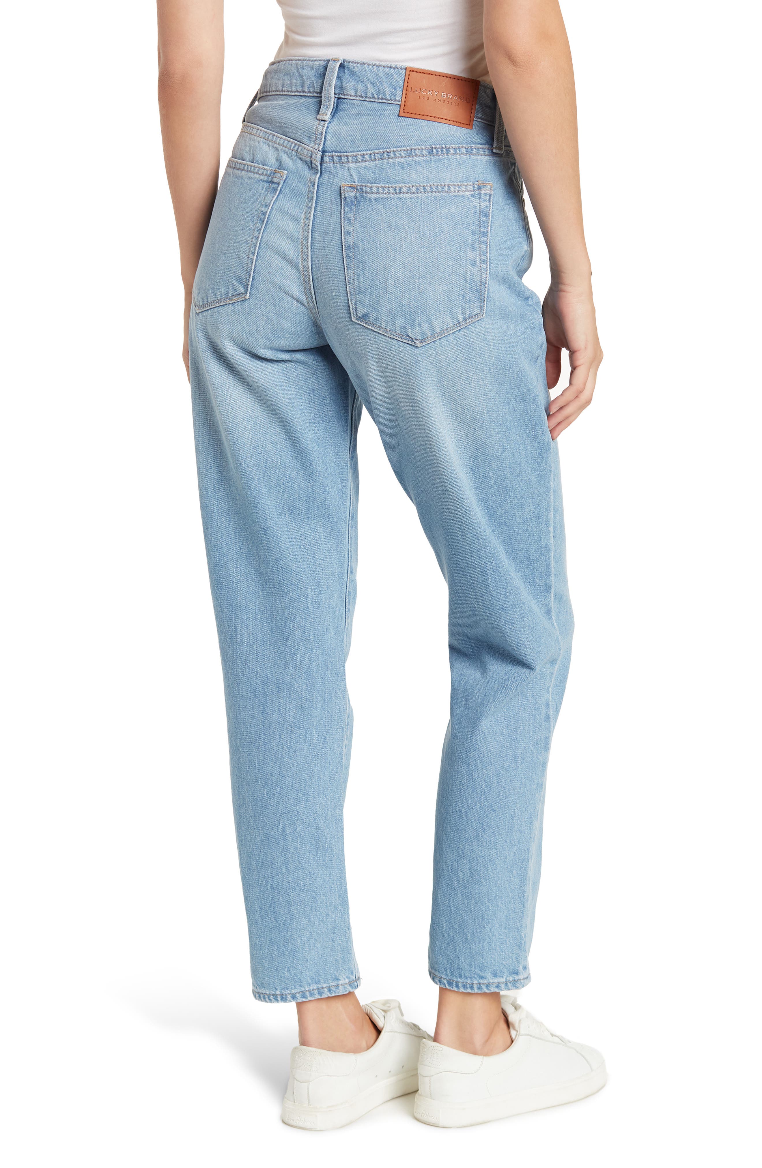 Lucky Brand Drew High Rise Straight Mom Jeans (Women) | Nordstromrack
