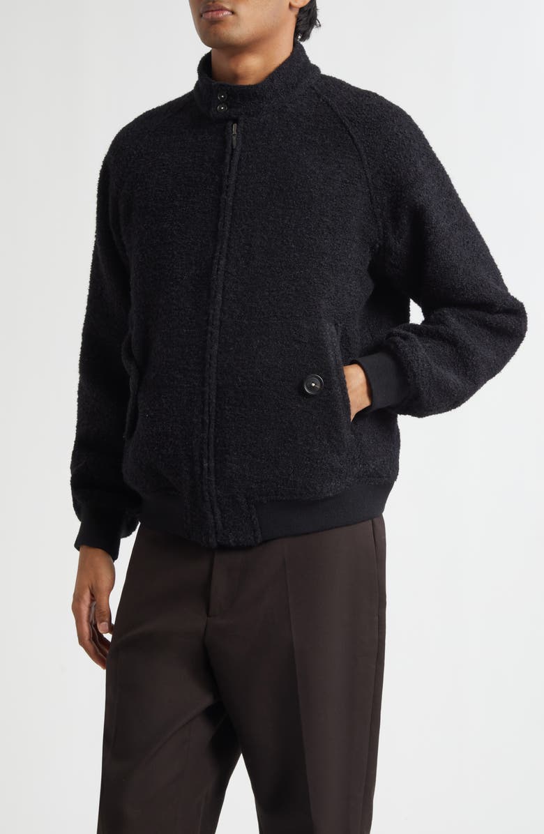 Massimo Alba Bleeker Reversible Bomber Jacket, Main, color, Nero