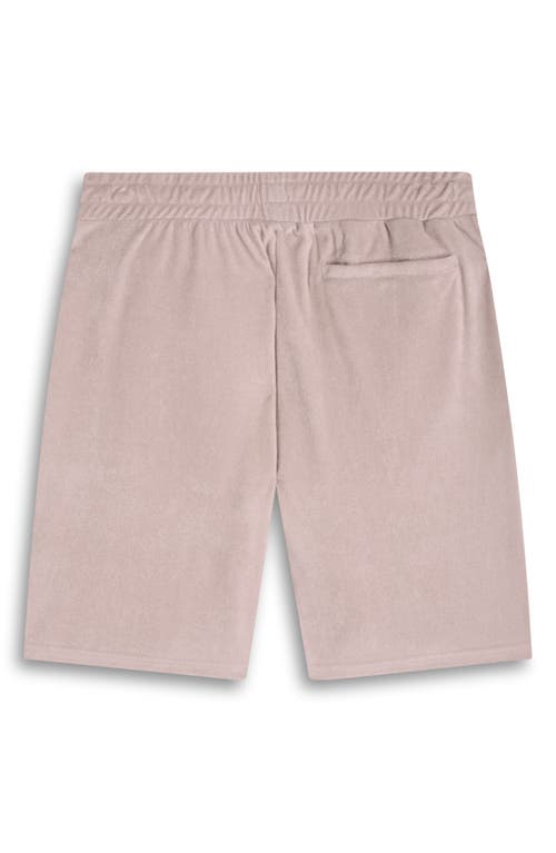 Bugatchi Cotton Blend French Terry Drawstring Shorts In Sand
