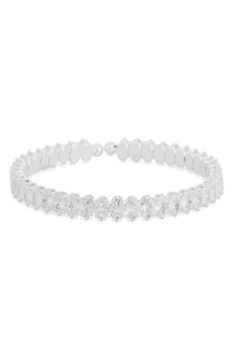 Cubic Zirconia Cuff Bracelet