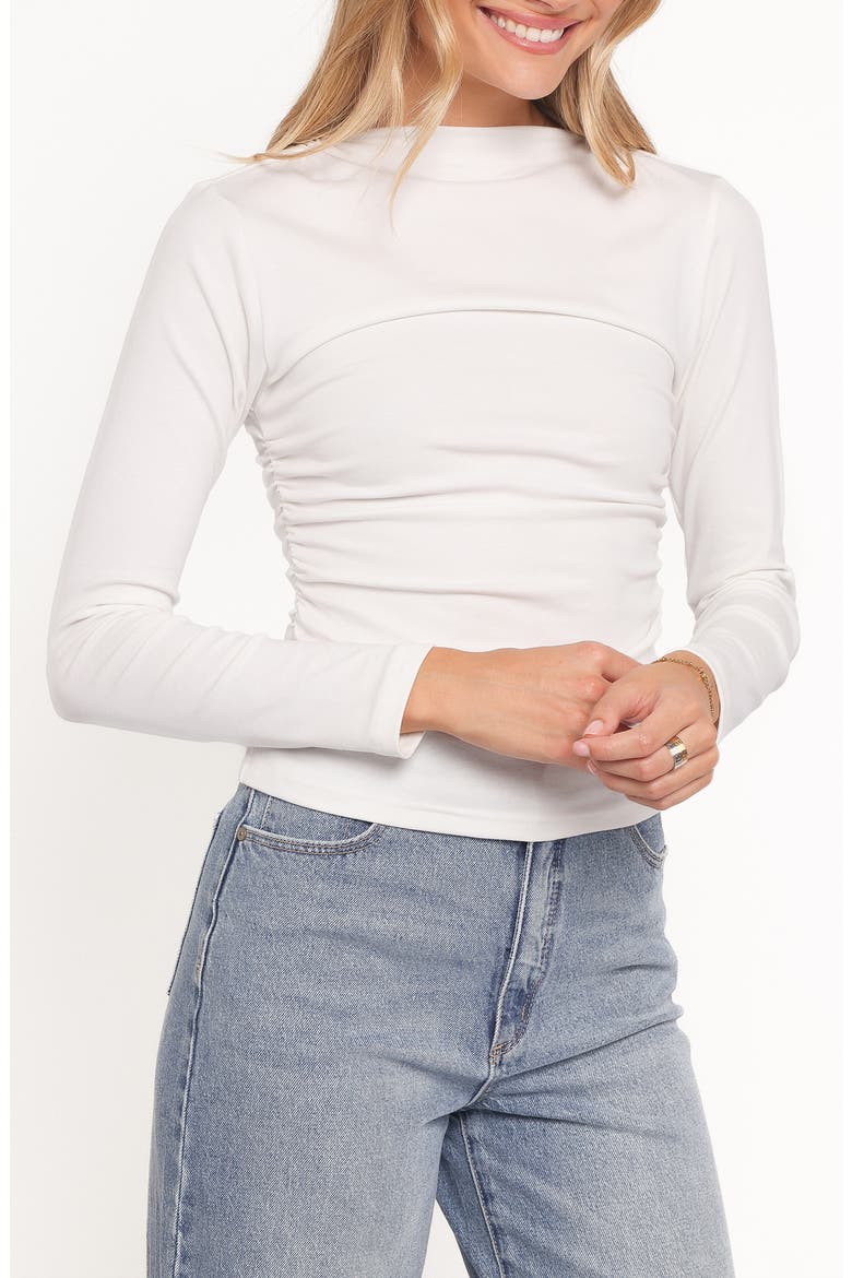 Nissa Long Sleeve Top, Alternate, color, WHITE
