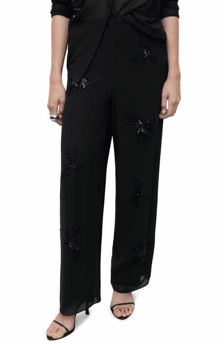MANGO Rhinestone Detail Pants