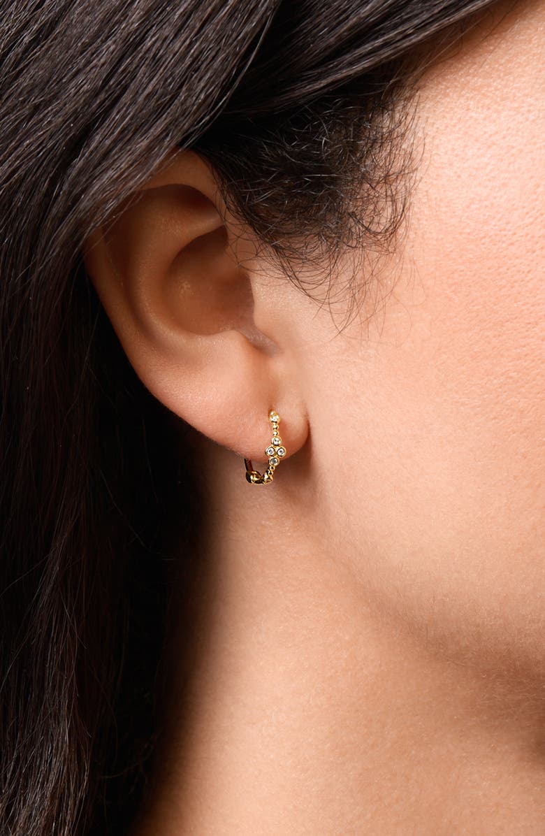 Bony Levy Monaco Diamond Hoop Earrings, Alternate, color, 18K Yellow Gold