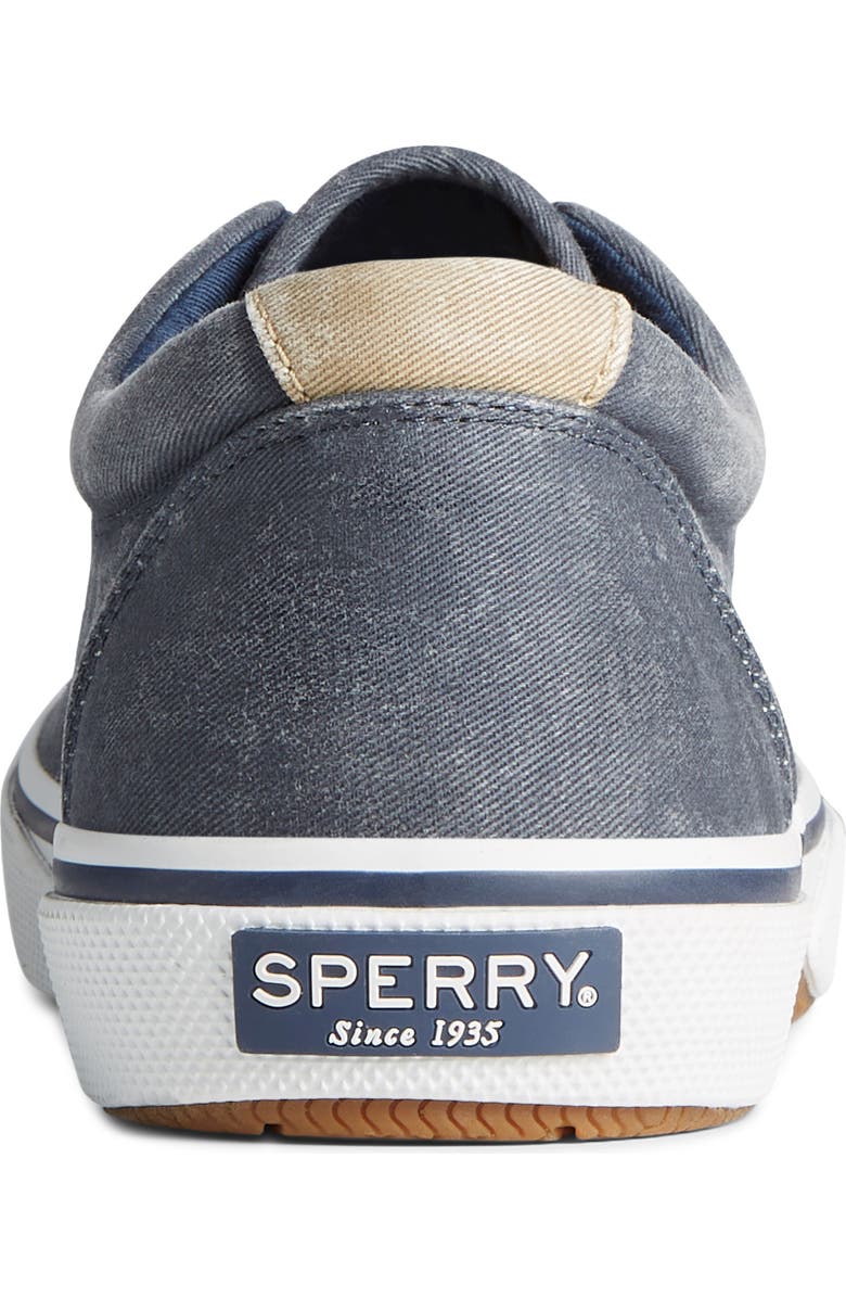 Sperry Halyard CVO Recycled Cotton Sneaker, Alternate, color, Navy