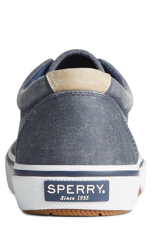 Sperry Top-sider® Sperry Halyard Cvo Recycled Cotton Sneaker In Navy