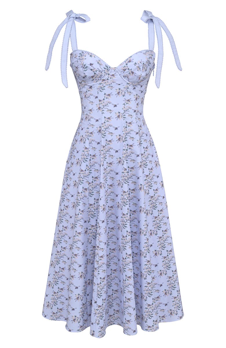 Emely Paneled Dress with Tie Straps