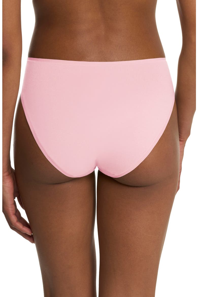 Bliss Bare Cotton High Cut Briefs, Alternate, color, PRFCT PINK