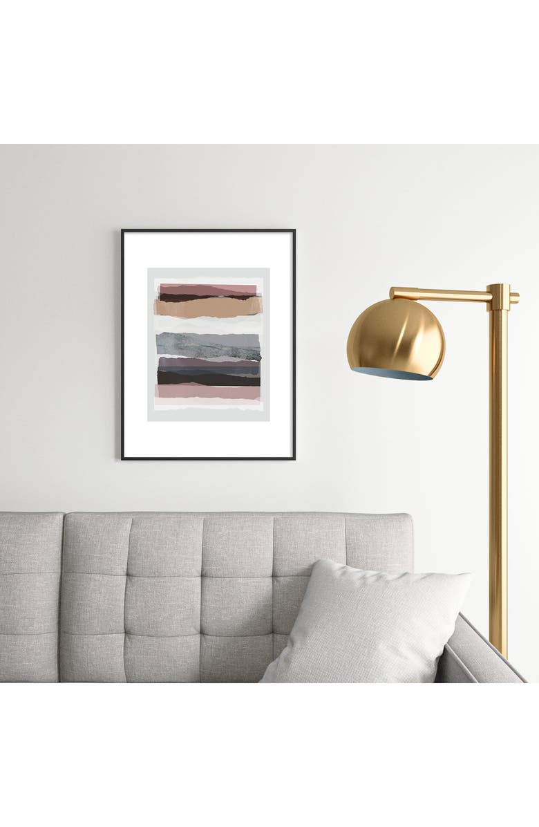 Deny Designs Pieces 16 Framed Art Print, Alternate, color, Black Tones