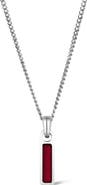 Vincero Men's Birthstone Tag Pendant Necklace