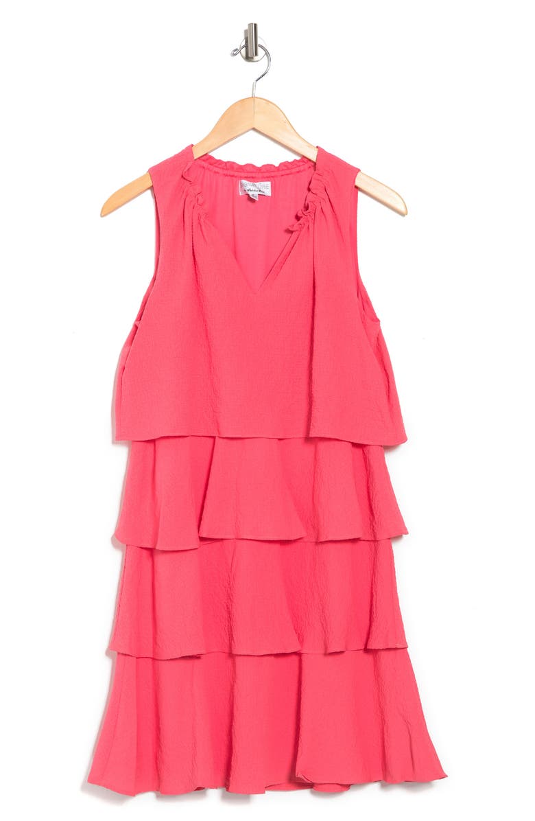 Robbie Bee Sleeveless Tiered Shift Dress, Alternate, color, 