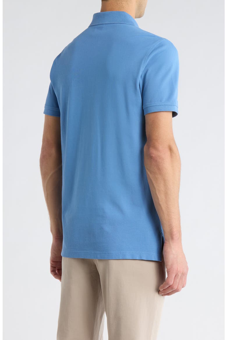 Slim Fit Solid Cotton Piqué Polo, Alternate, color, RIVERSIDE