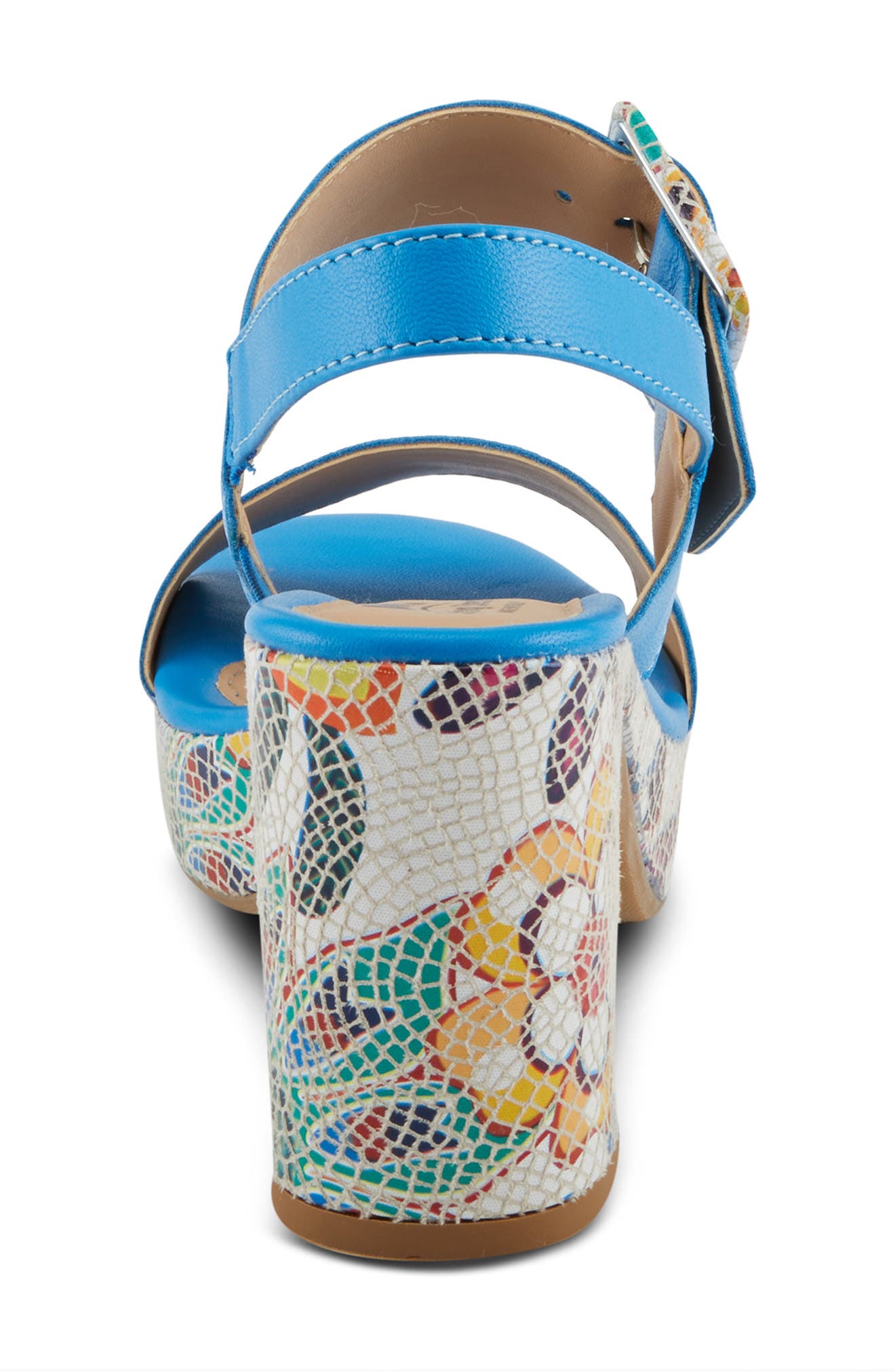 Spring Step Azucar Slingback Sandal, Alternate, color, Royal Blue Multi