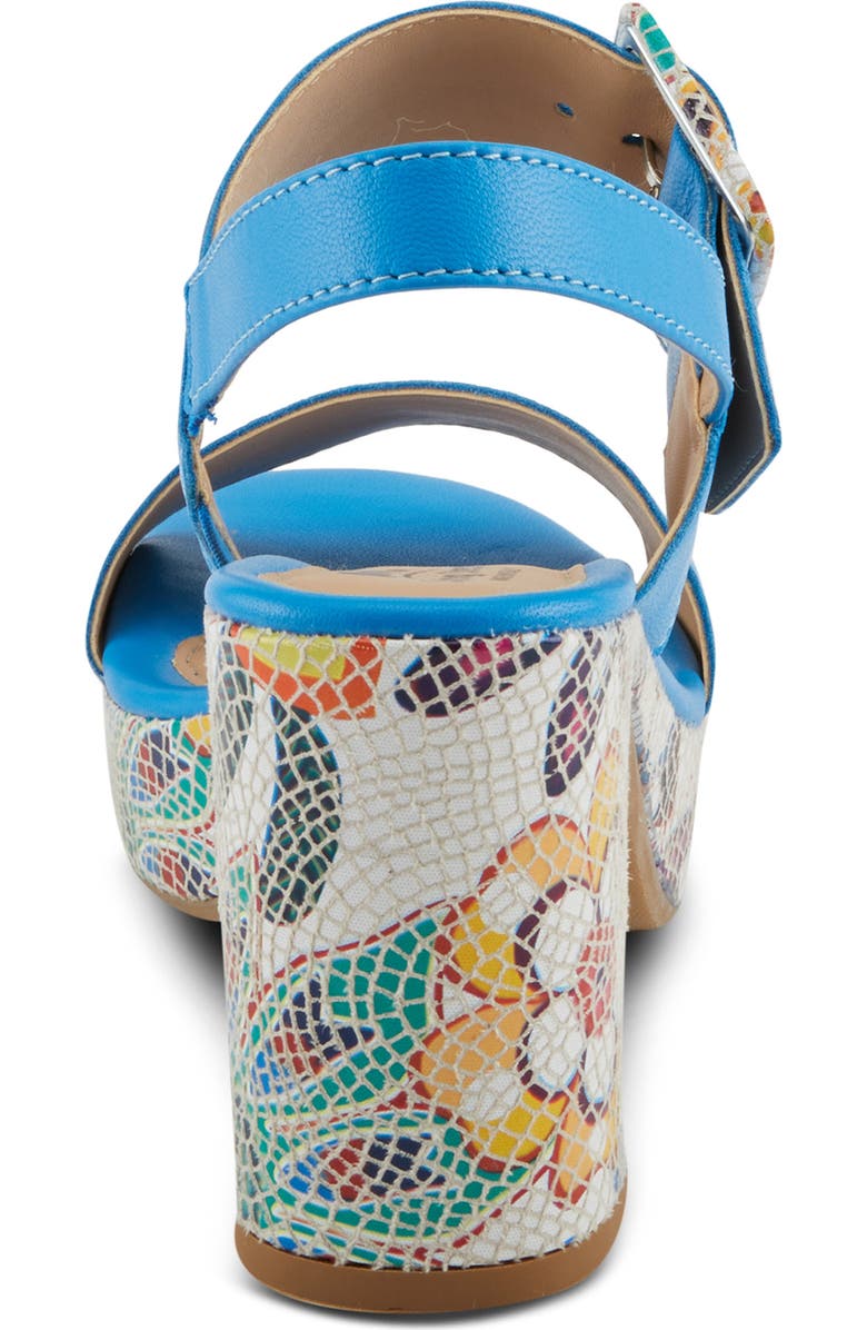 Spring Step Azucar Slingback Sandal, Alternate, color, Royal Blue Multi