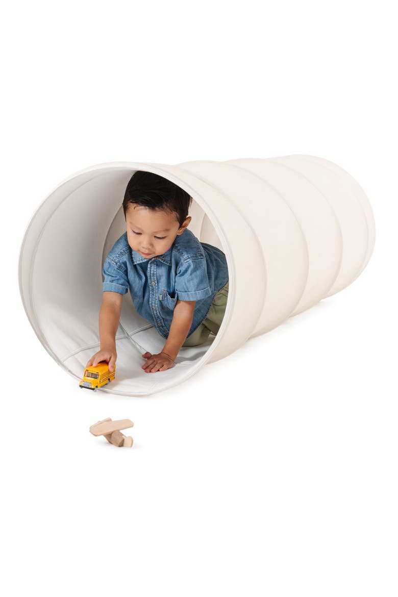 Expandable Faux Leather Tunnel, Main, color, IVORY