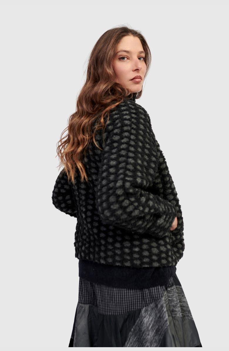 Alembika Vesper Cozy Moto Jacket, Alternate, color, Net