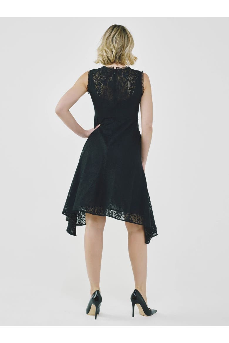 Organic Cotton Lace Dress, Alternate, color, Black
