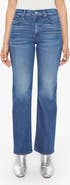 MOTHER Lil' Kick It High Waist Straight Leg Jeans
