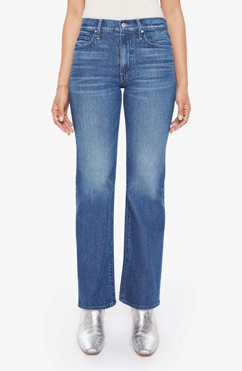 MOTHER Lil' Kick It High Waist Straight Leg Jeans (Which is Witch) (Petite)
