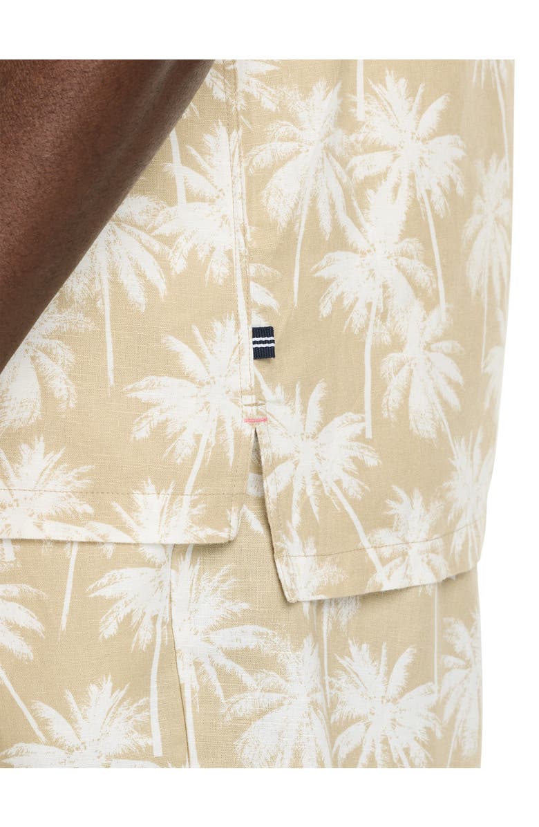 Nautica Big & Tall Palm Tree Print Sport Shirt, Alternate, color, 