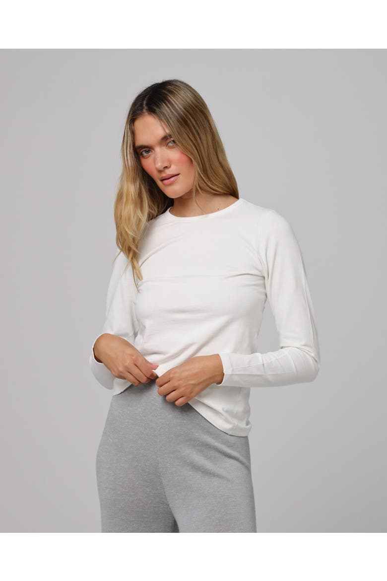 Hemp Essentials Long Sleeve Tee, Main, color, white