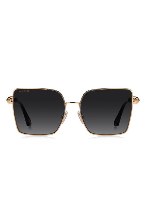 59mm Geometric Square Sunglasses