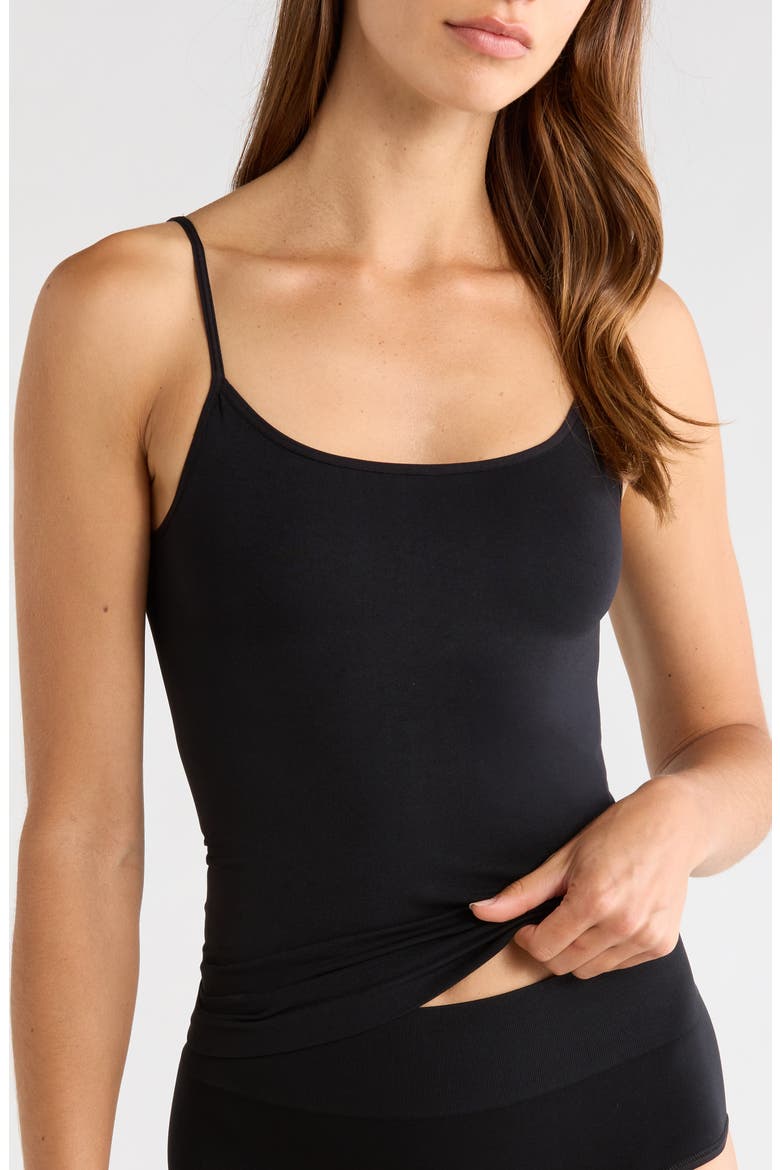 Seamless Assorted 2-Pack Layering Camisoles, Main, color, BLACK