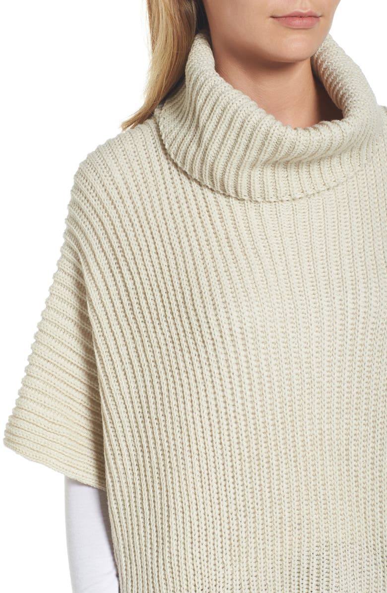 Steve Madden Cowl Neck Poncho, Alternate, color, 