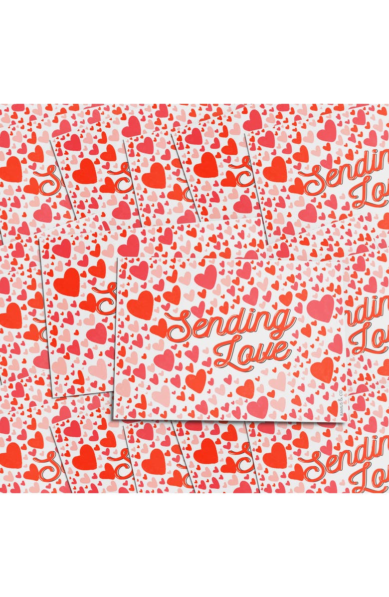 Ramus & Co Love/Valentine's Postcard 20-Pack "Sending Love Hearts", Alternate, color, Multi-Pack