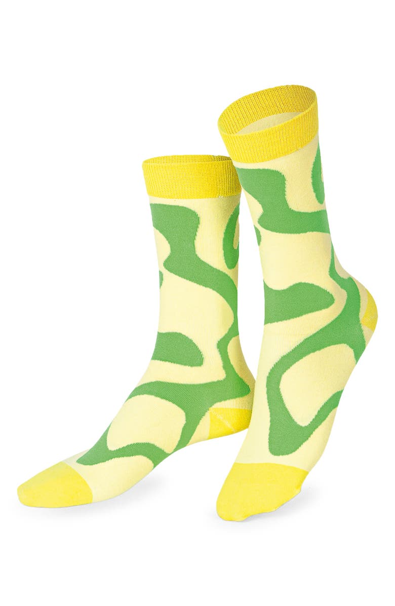 doiy Assorted 2-Pack Fresh Lemons 3D Crew & Ankle Socks, Alternate, color, Multicolor