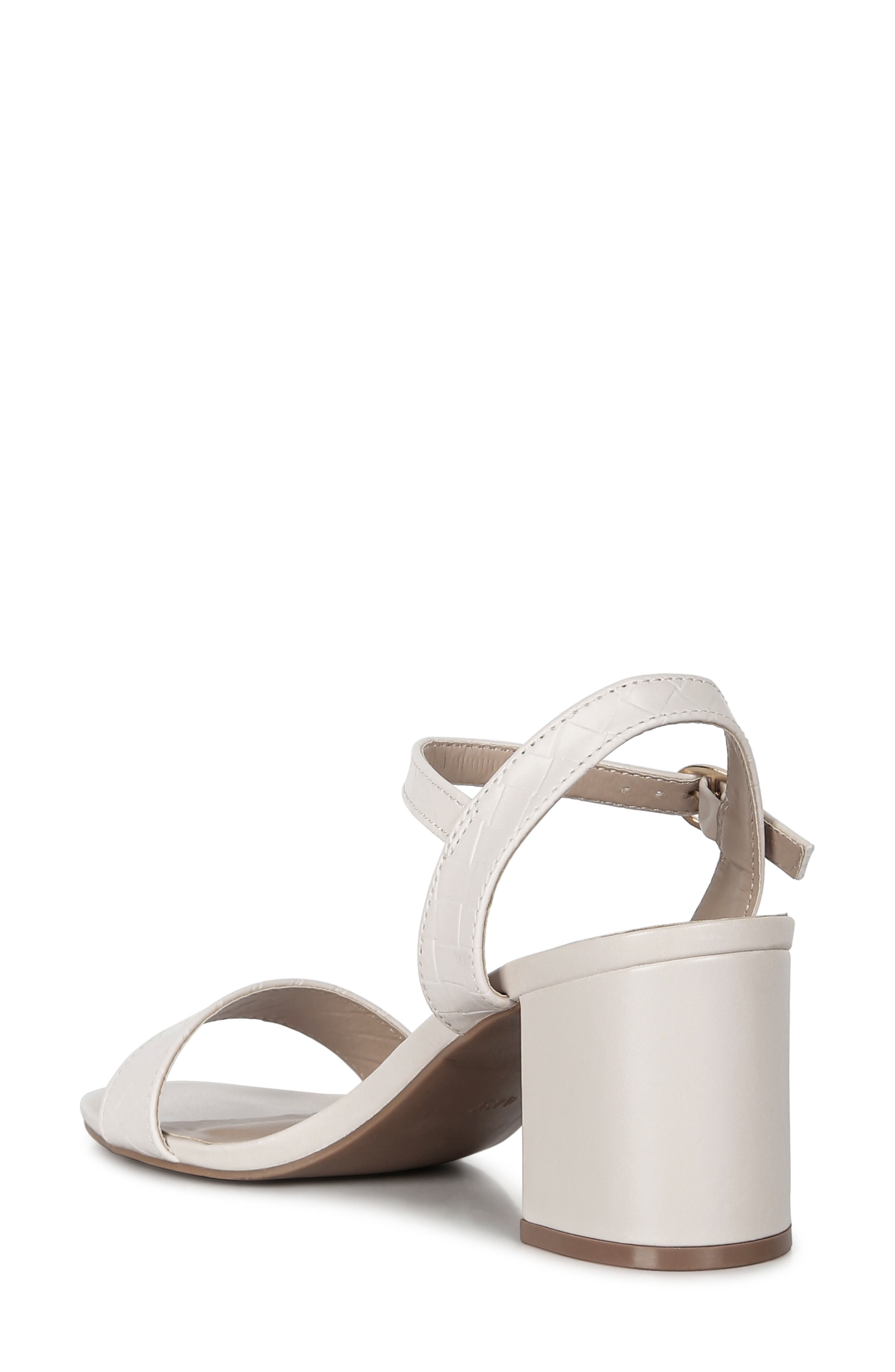 Poiret Block Heel Sandal, Alternate, color, CREAM