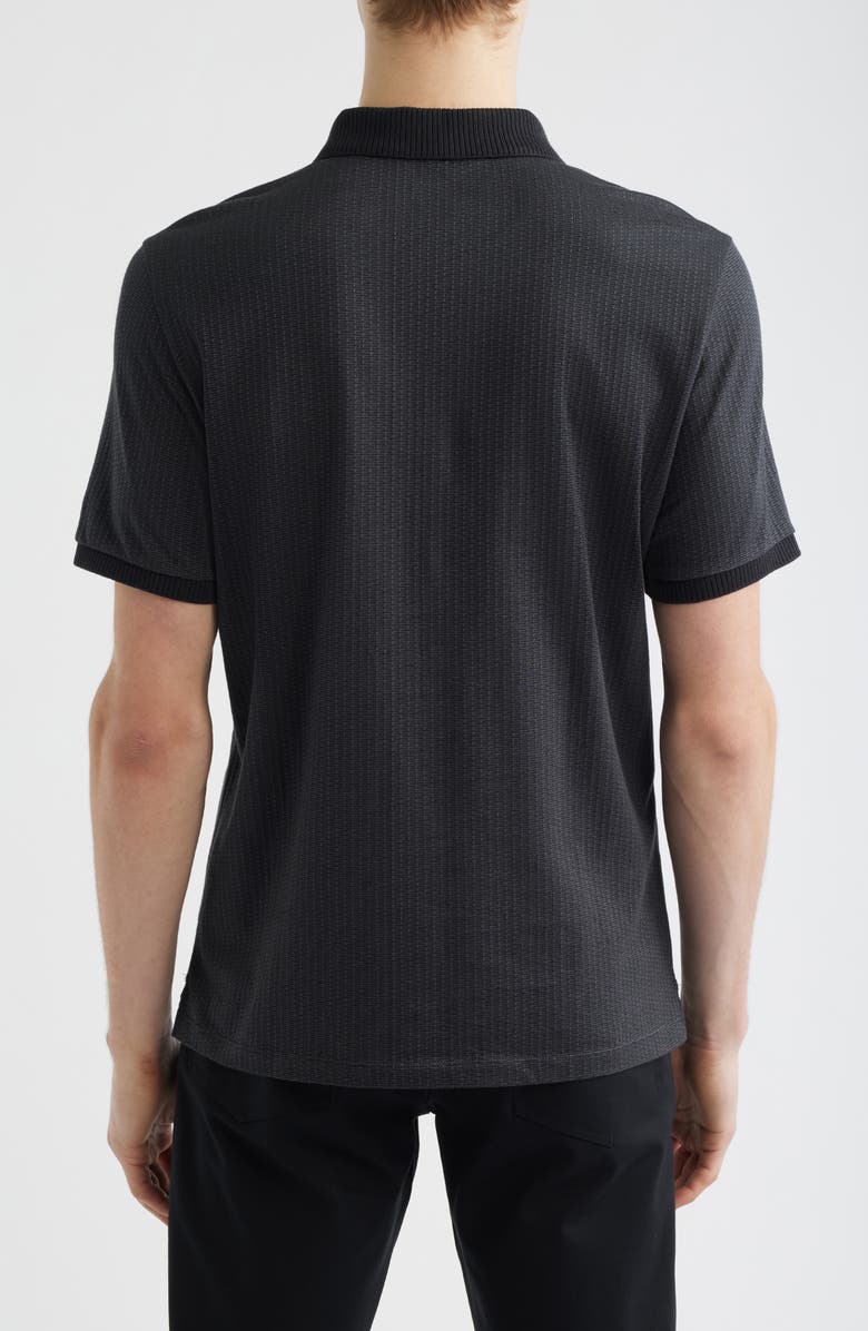 Robert Barakett Whistler Half Zip Polo, Alternate, color, Black
