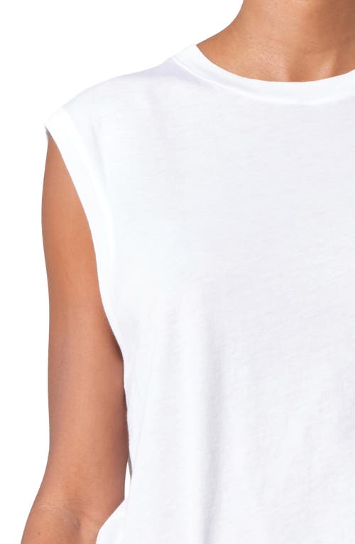 Shop Agolde Raya Muscle Tee In White