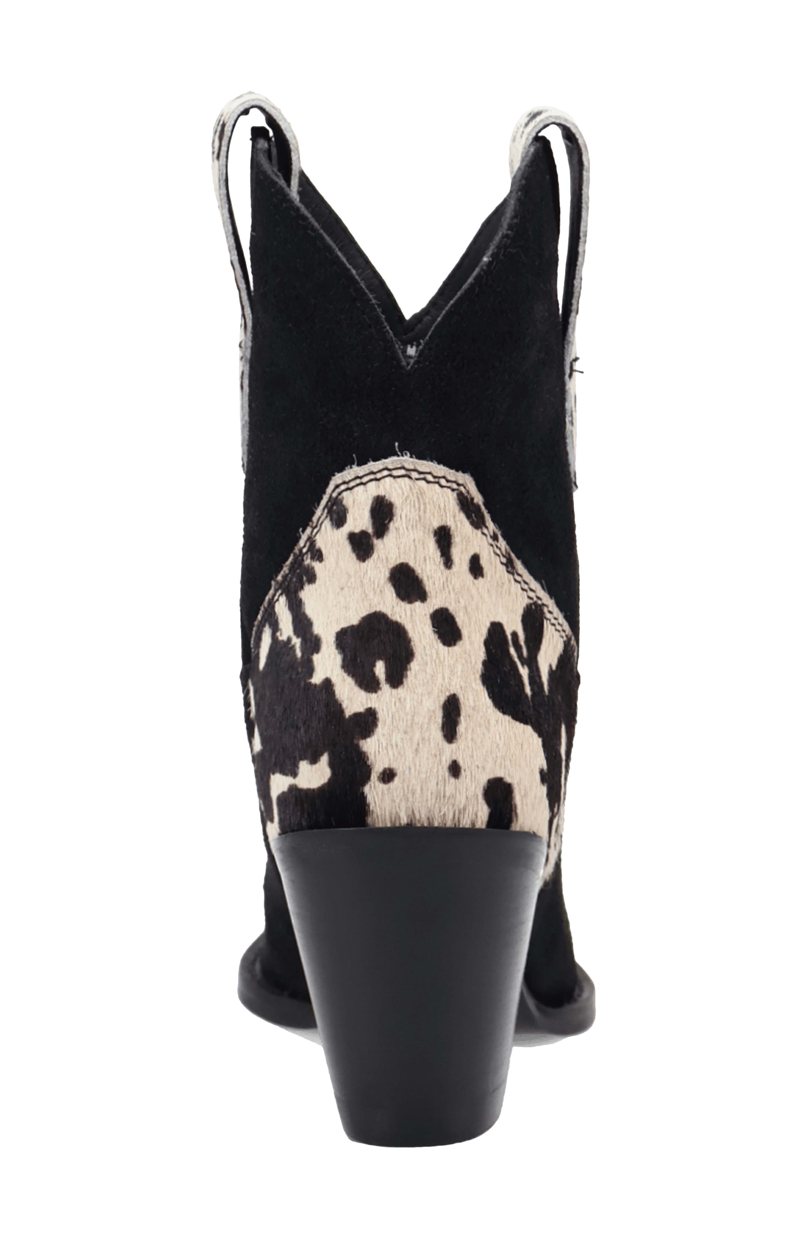 Dingo Texas Charm Genuine Calf Hair Bootie, Alternate, color, 