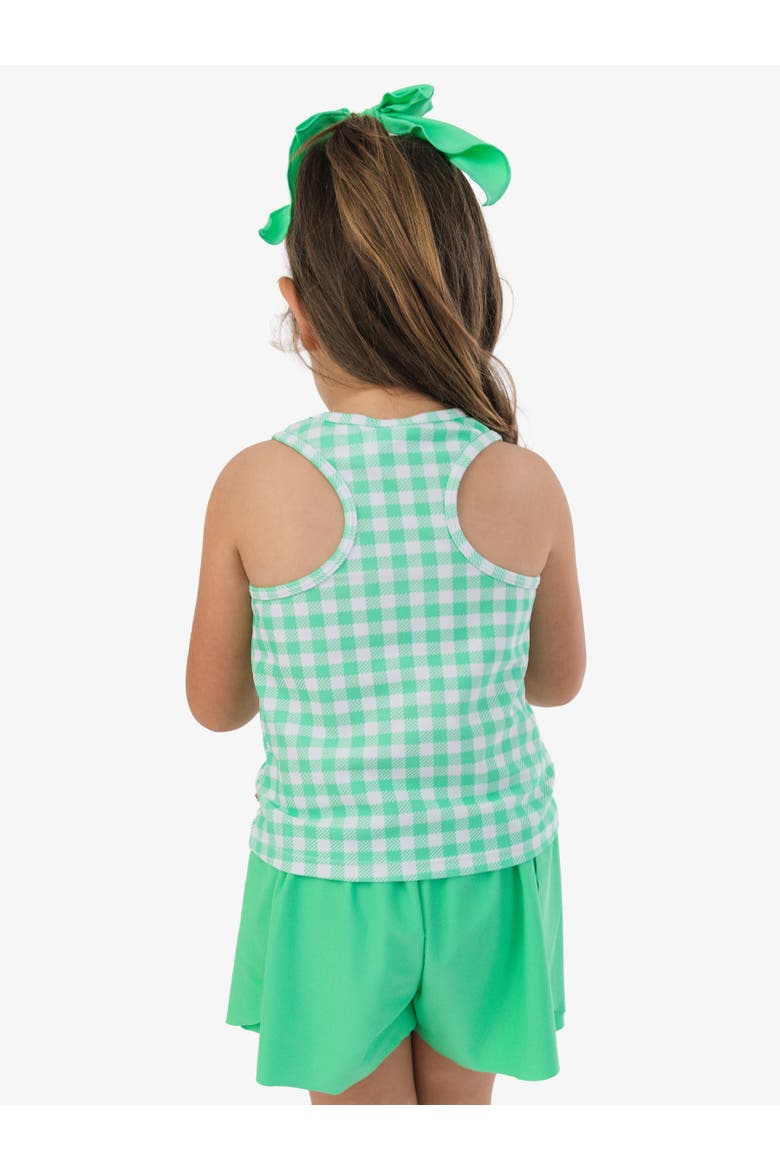 Girls UPF50+ Active Tank Top, Alternate, color, Spring Green Gingham