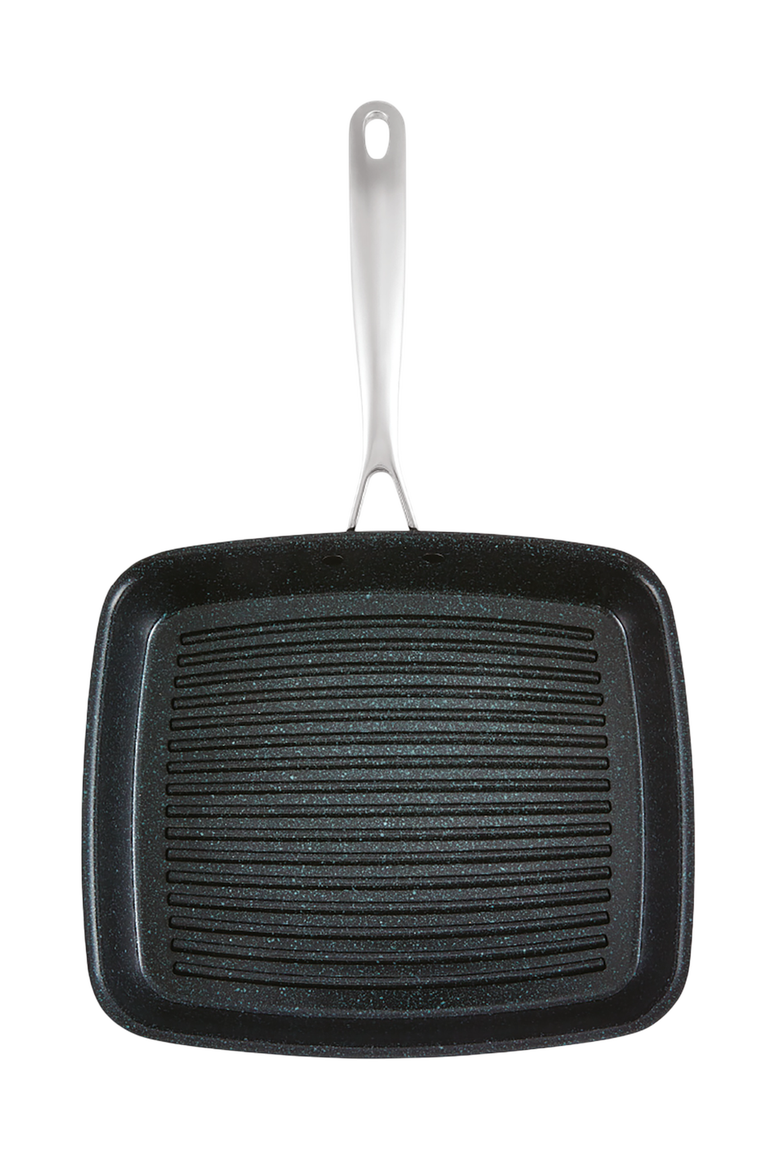 GREEN STONE™ 11" Ultimate Grill Pan, Alternate, color, Black
