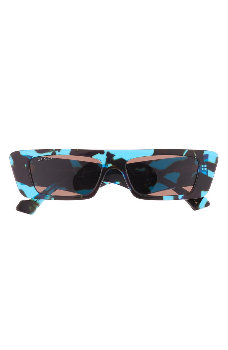 Gucci 54mm Rectangular Sunglasses, Main, color,