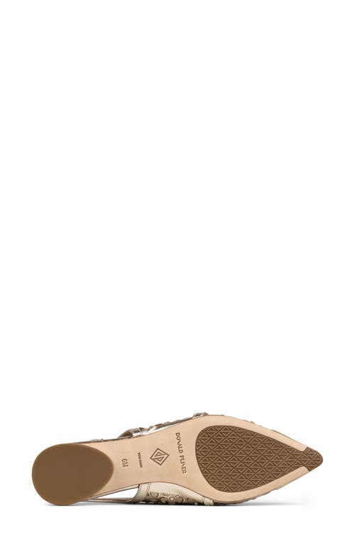 DONALD PLINER DONALD PLINER POINTED TOE SLINGBACK FLAT