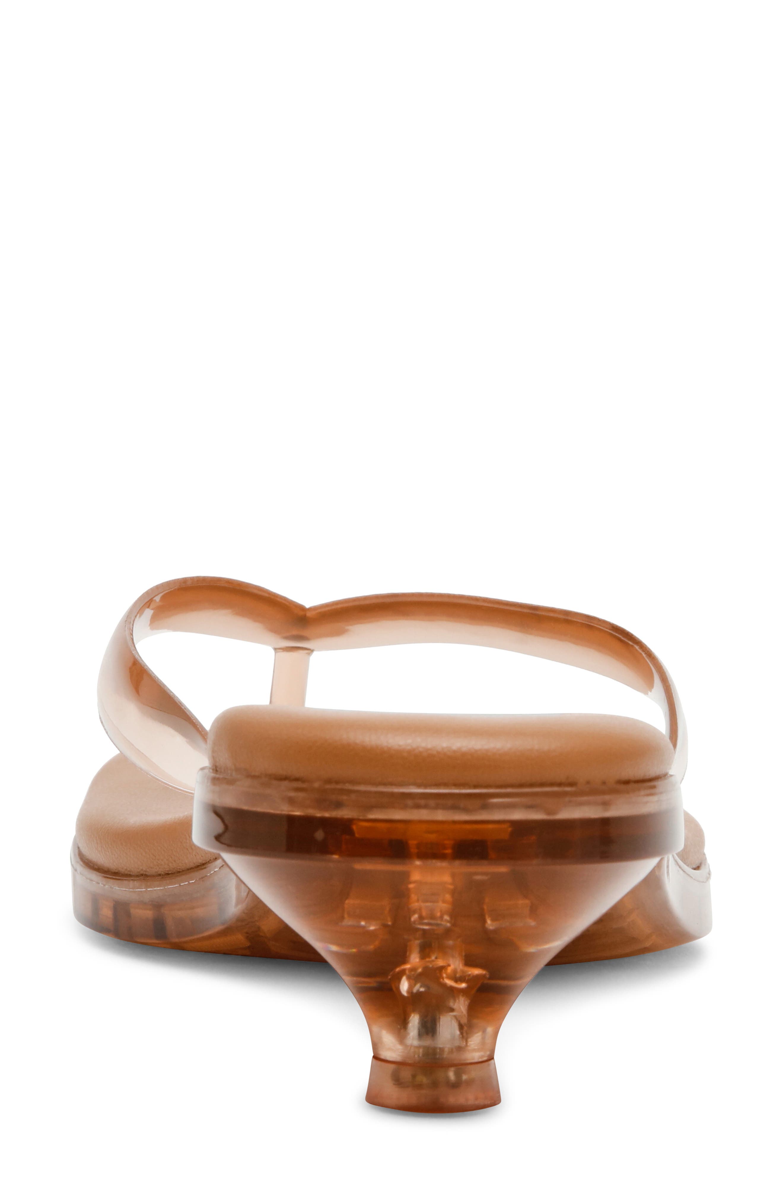 Cicely Kitten Heel Flip Flop, Alternate, color, TOFFEE