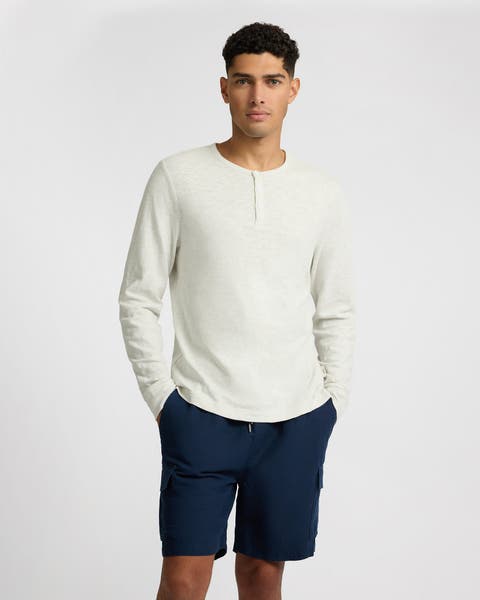 Heavyweight Slub Henley Sweater