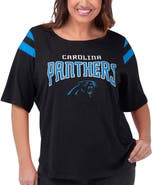 G-III 4HER BY CARL BANKS Women's G-III 4Her by Carl Banks Black Carolina Panthers Plus Size Linebacker T-Shirt